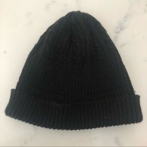 Unisex Black Color Warm Winter Cap.
